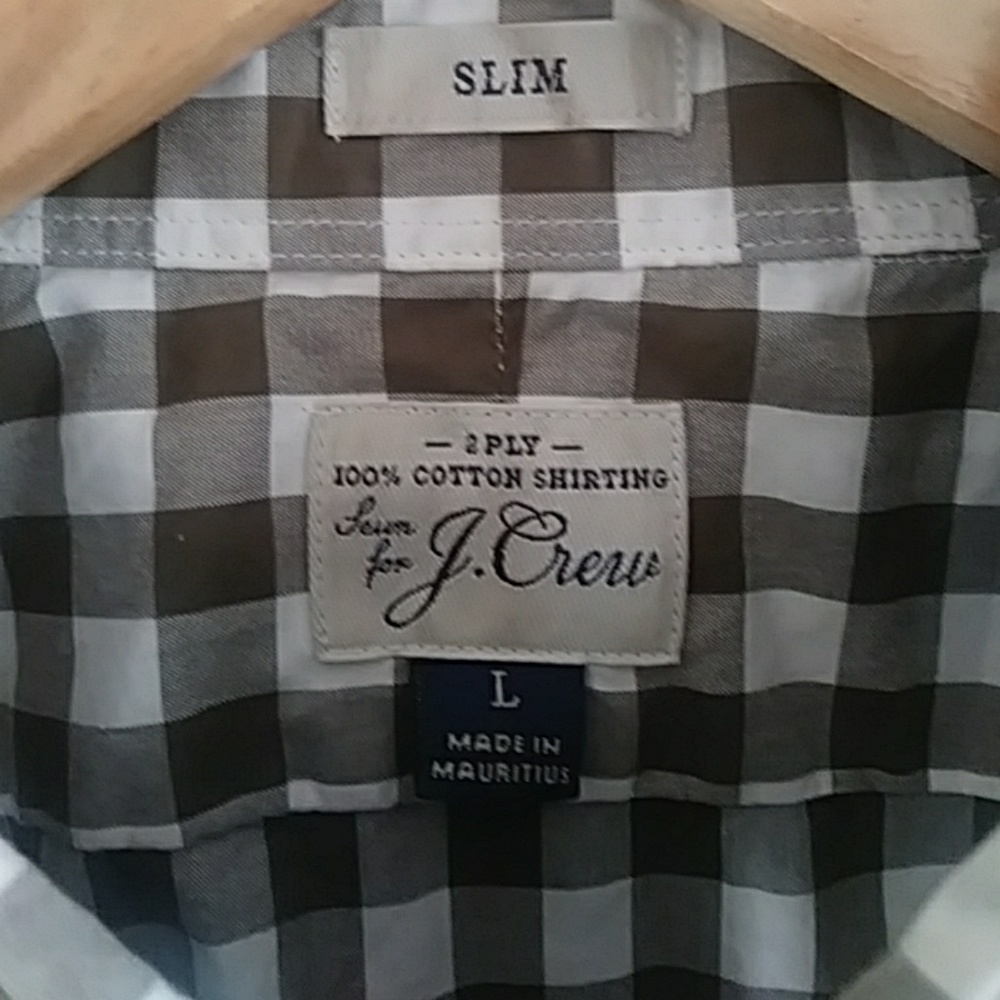 J Crew Basic Gingham Shirt - image 2